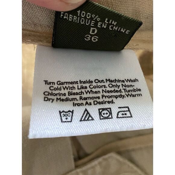 Eddie Bauer Linen Midi Skirt Tan Size 6 - Picture 5 of 14